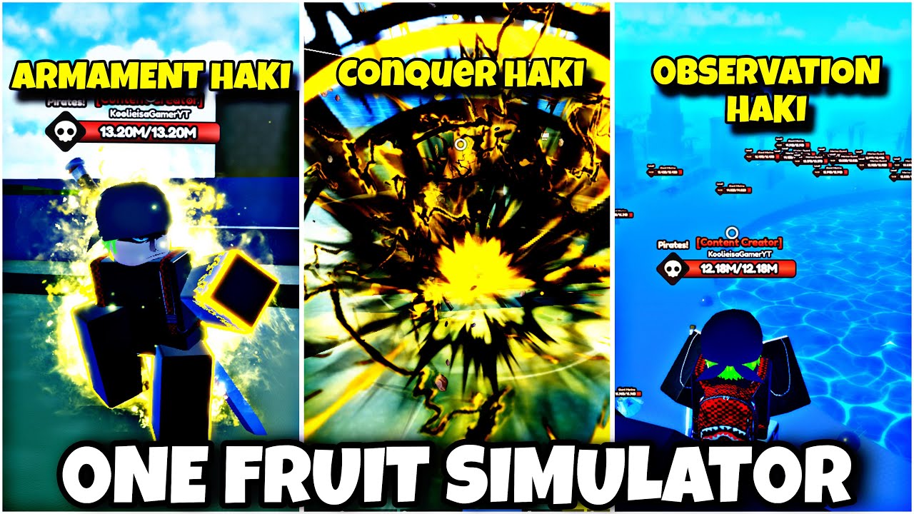  How to Get EVERY HAKI in One Fruit Simulator 