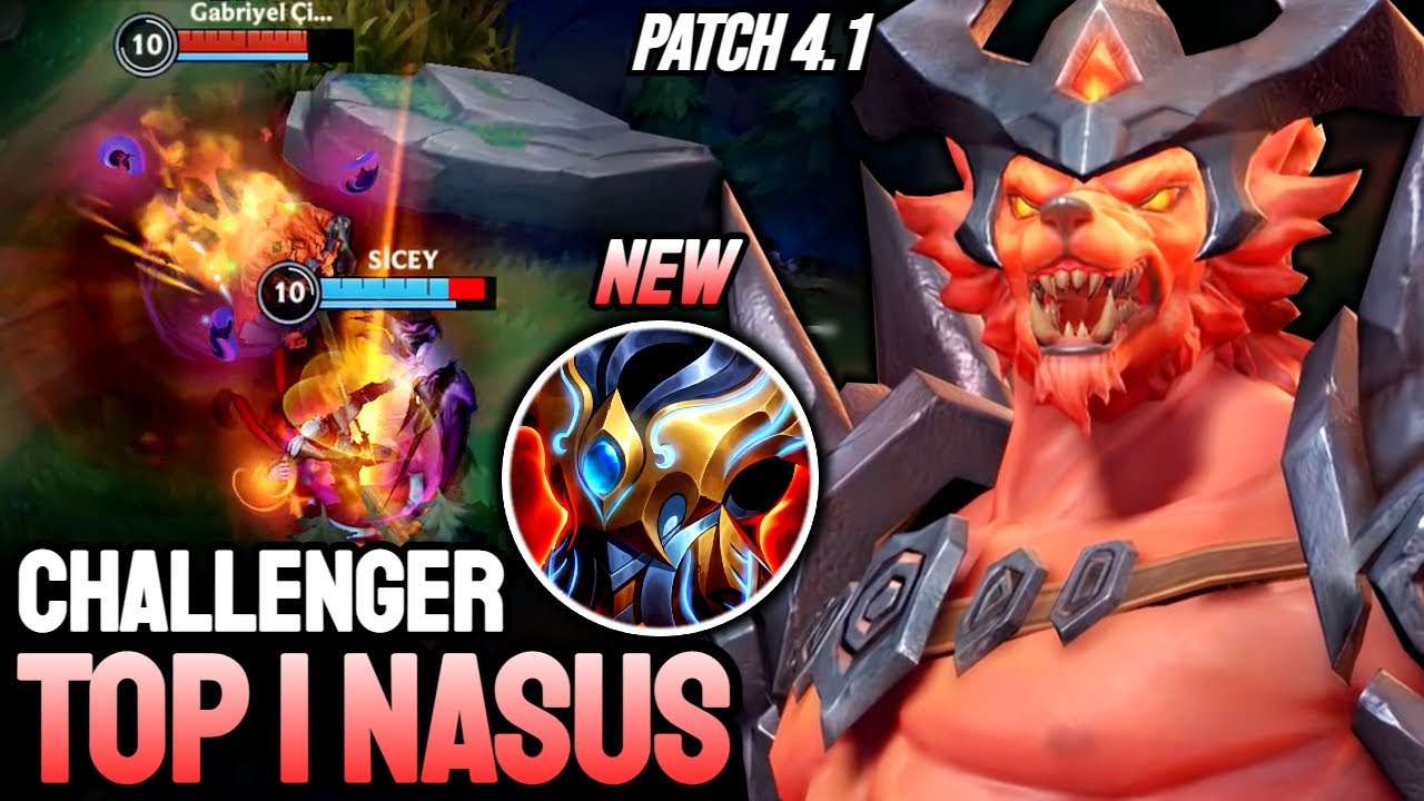 WILD RIFT NASUS - TOP 1 NASUS GAMEPLAY - CHALLENGER RANKED