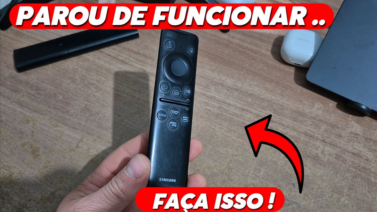 Controle Samsung Solar NÃO FUNCIONA Tente isso ANTES de jogar fora!