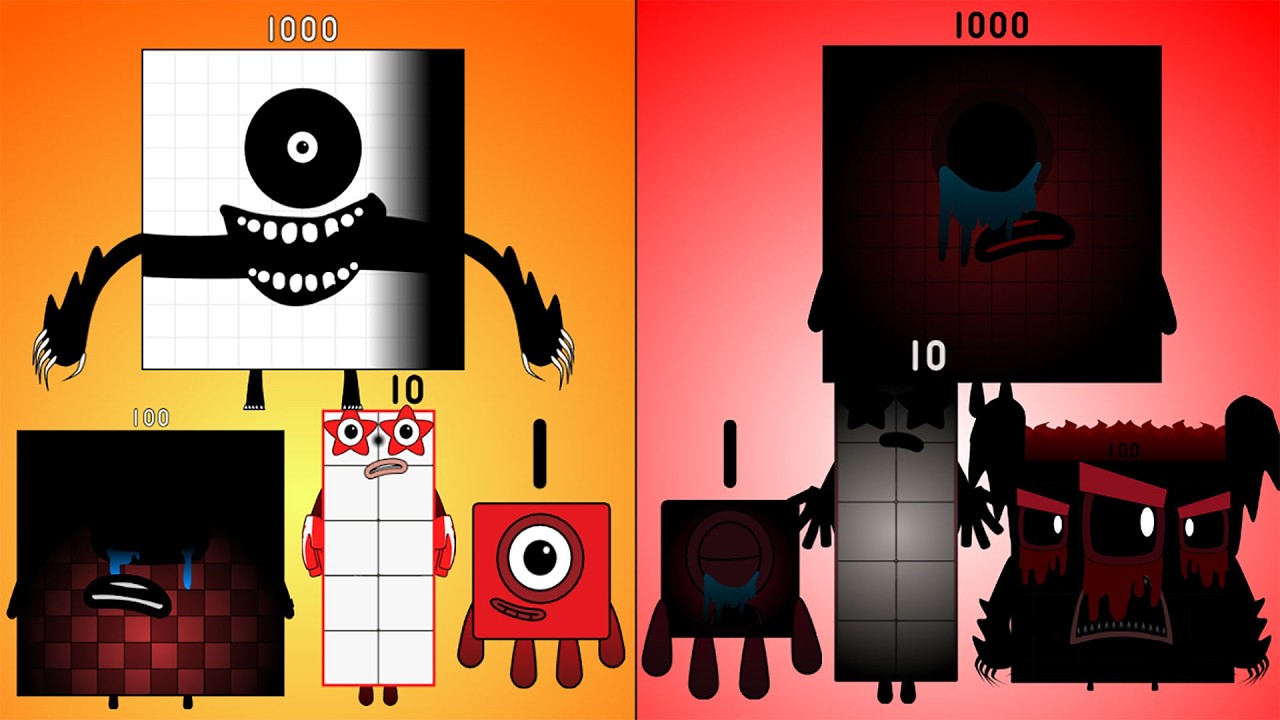 Uncannyblocks Band But Different Season (1 - 1K) vs Numberblocks Band But Different - NEW MUSIC 2026