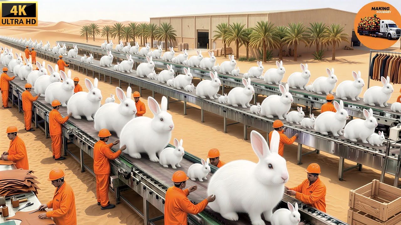 Inside USA’s Famous Rabbit Farm | From Birth to Full Growth – Complete Process