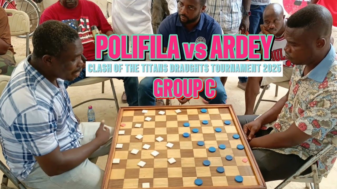 Ardey vs Polifila. Clash Of The Titans Draughts Tournament 2025. Group C. Five Pieces 
