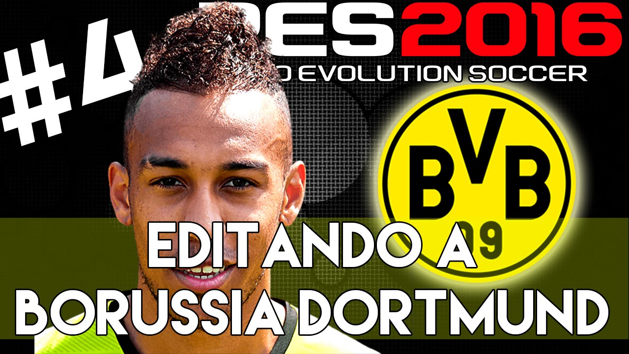 PES 2016 | Abilities and face stats of Aubameyang | Editando a Borussia Dortmund #4 | PS4.