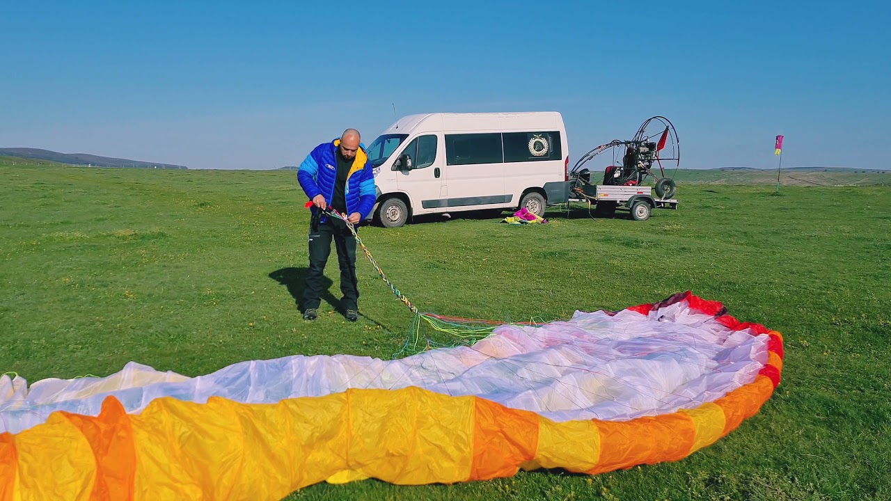 unboxing BGD cyclone 38 tropical. paramotor trike Tandem  wing