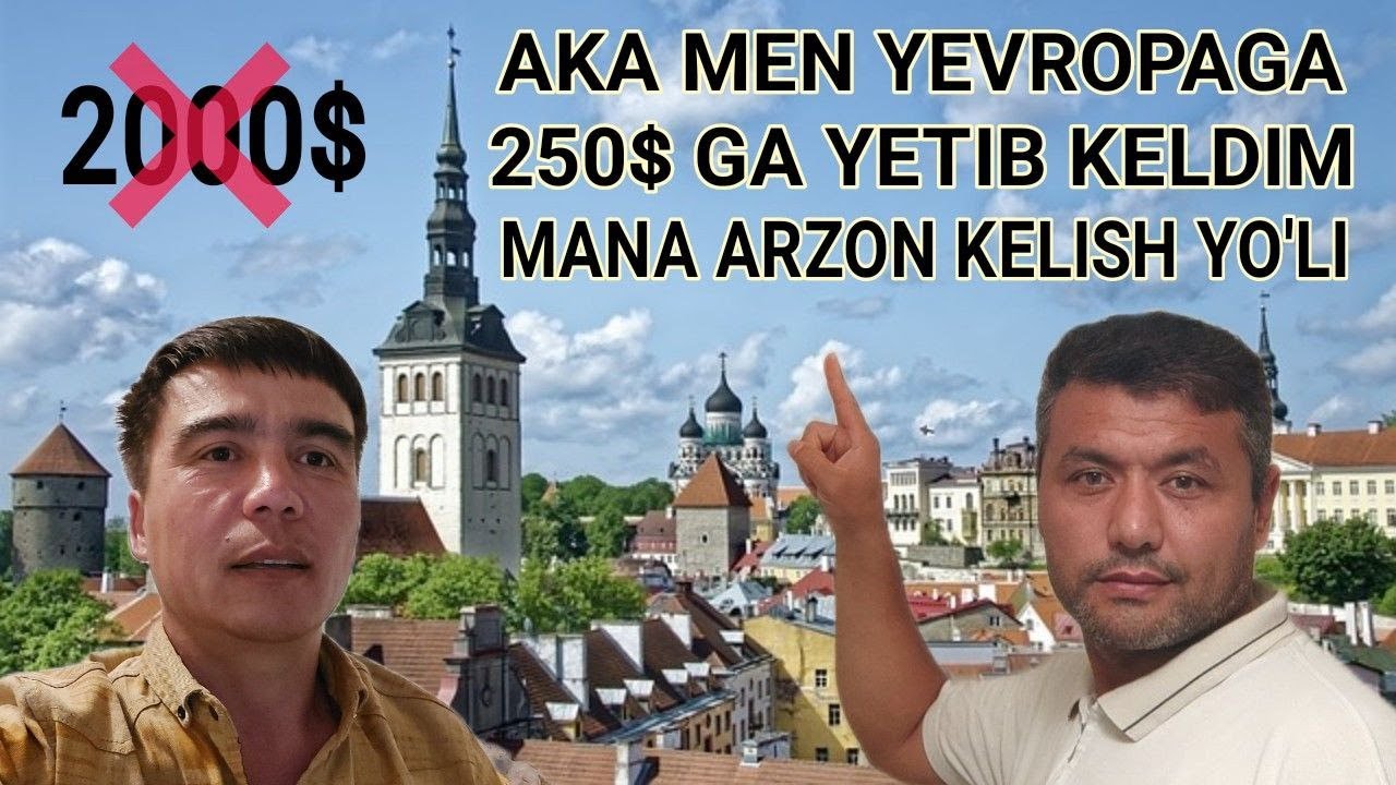 Yevropa Estoniyaga ishga borish 250$ AQSh dollari, USD / Европа Эстонияга бориш 250$ Доллар