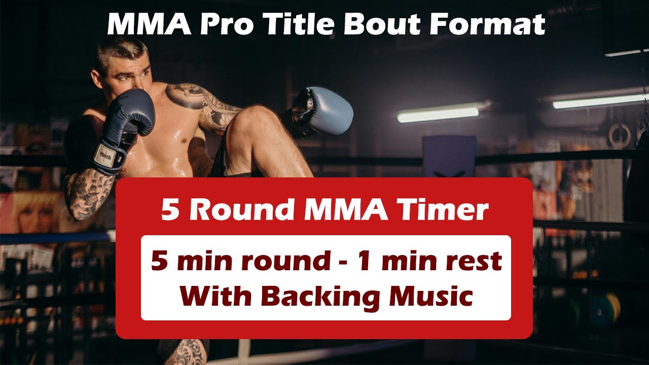 5 Round MMA Timer | 5 Min Rounds, 1 Min Rest | Fight Camp Training Timer
