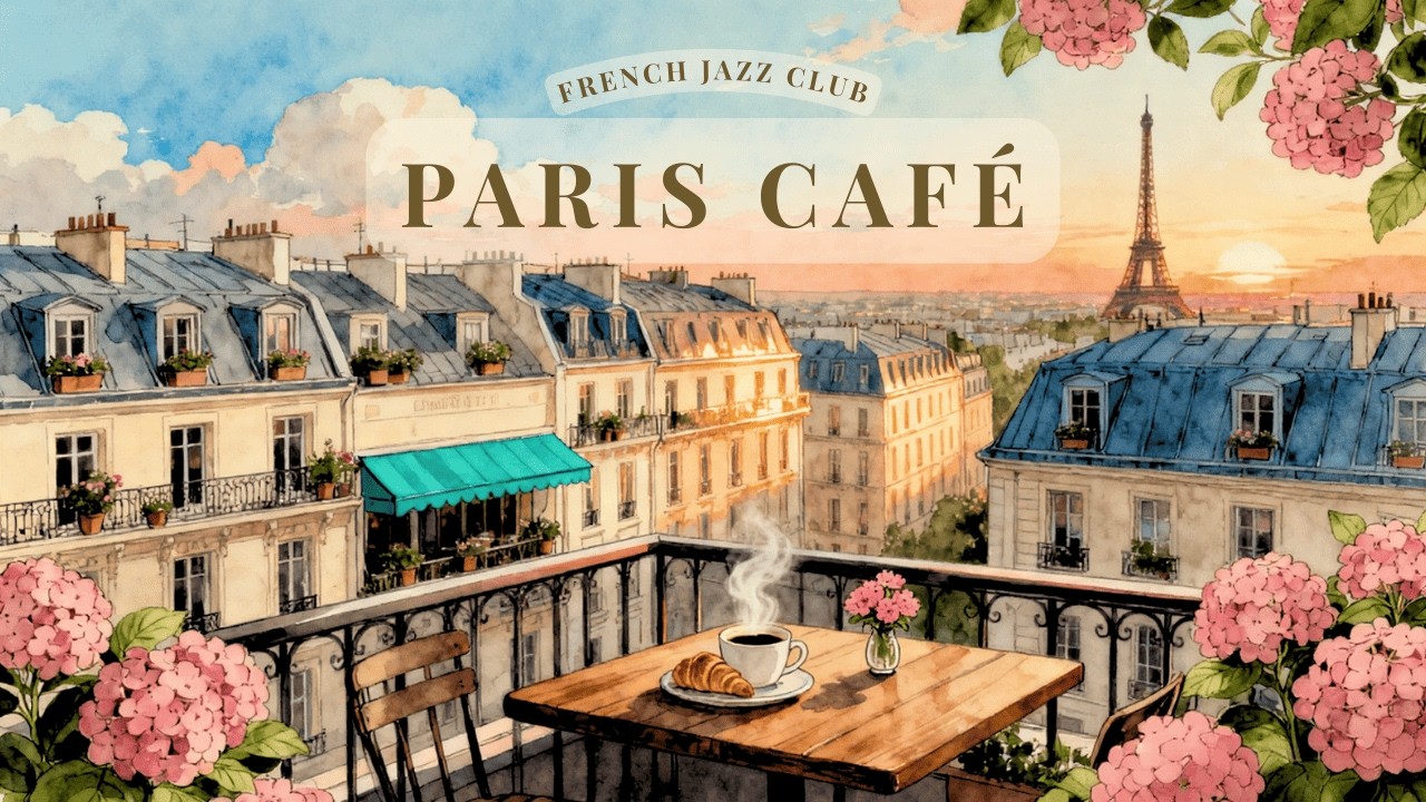 𝐏𝐀𝐑𝐈𝐒 𝐂𝐀𝐅𝐄́ ☕ French Jazz Instrumental Music - Coffee Playlist | Piano, Accordion & Guitar