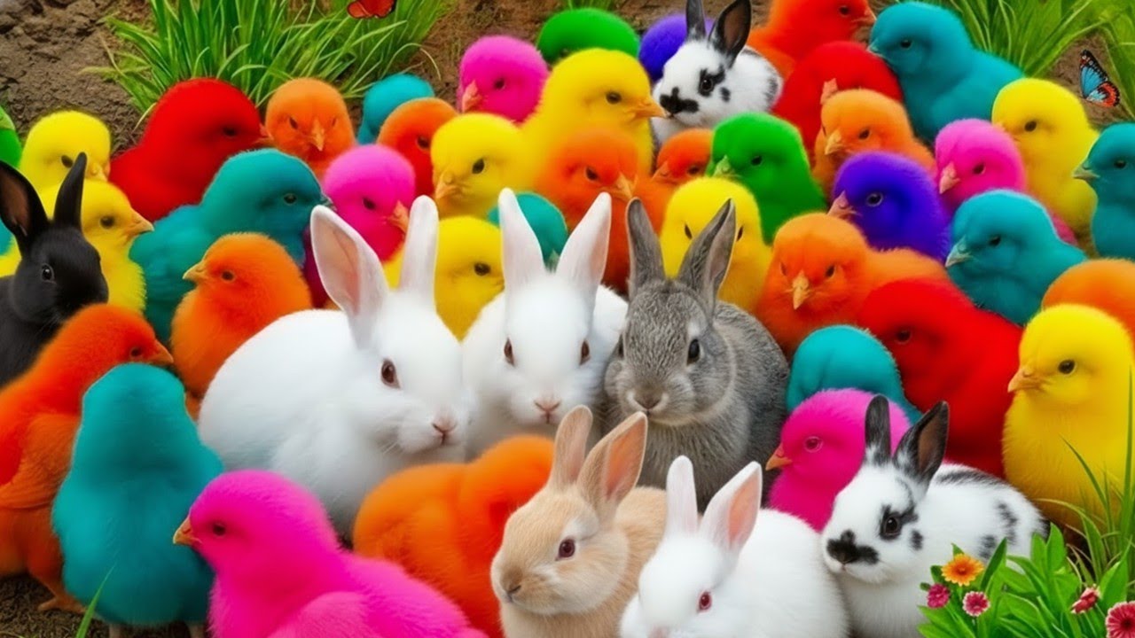 Tangkap Ayam Lucu 🌈 Ayam Warna Warni, Bebek & Kelinci