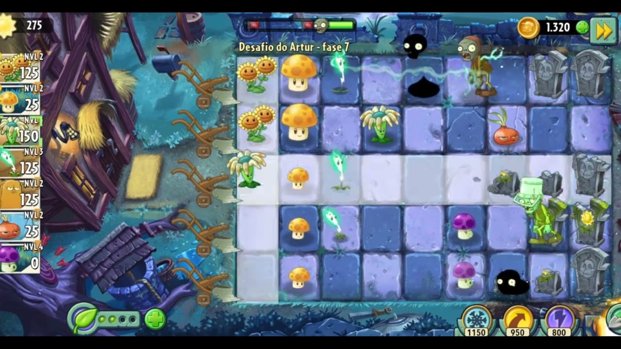 Plants vs Zombies - Desafio do Artur Fase 7 | Liah RC #liahrc #plantsvszombies #plantsvszombies2