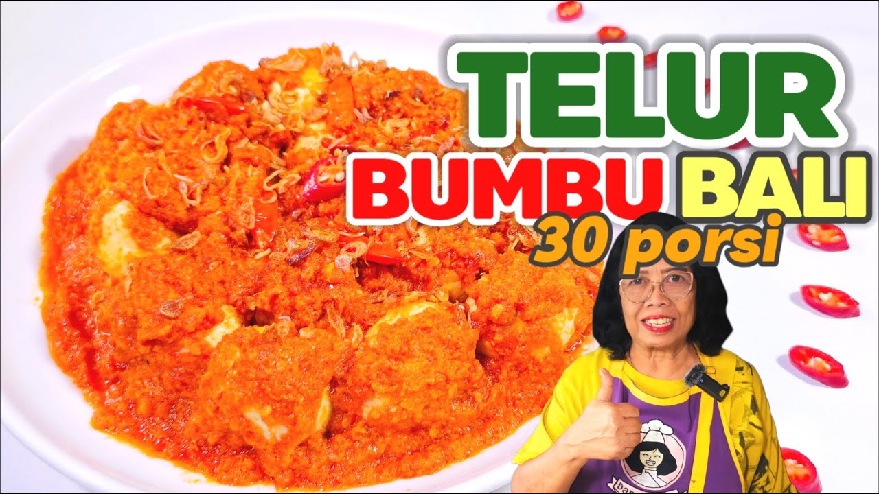 MASAK BESAR TELUR BUMBU BALI 30 PORSI RASA DIJAMIN ENAK  --  UNTUK HAJATAN ATAU JUALAN