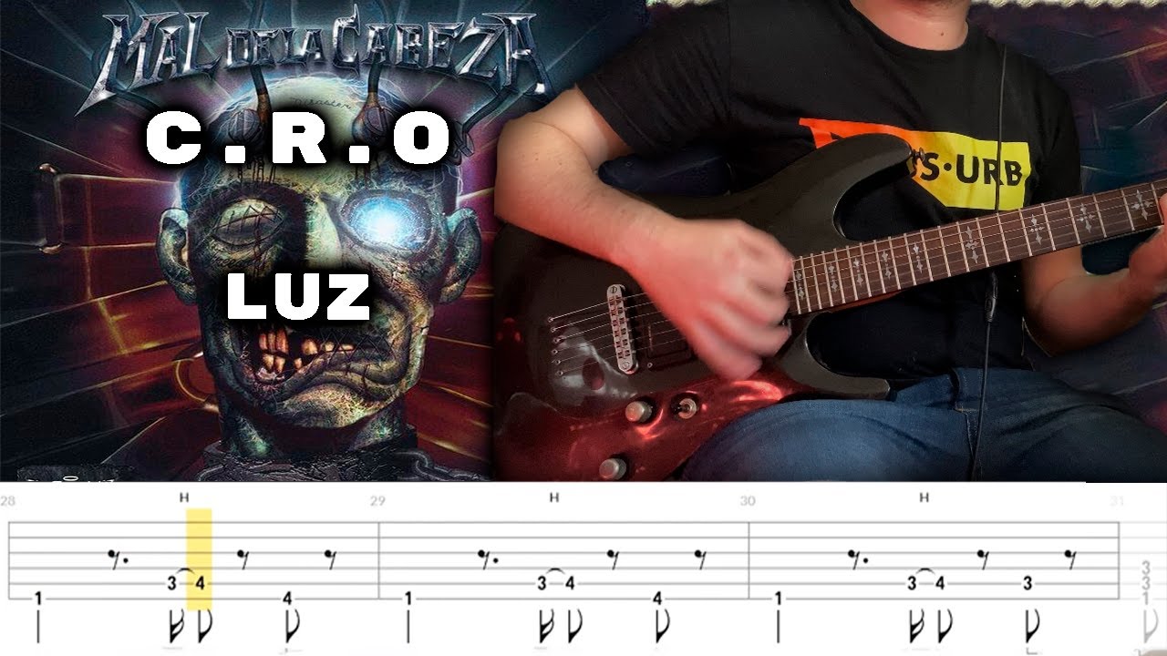 C.R.O - Luz Cover Tutorial Guitarra [+Tabs]