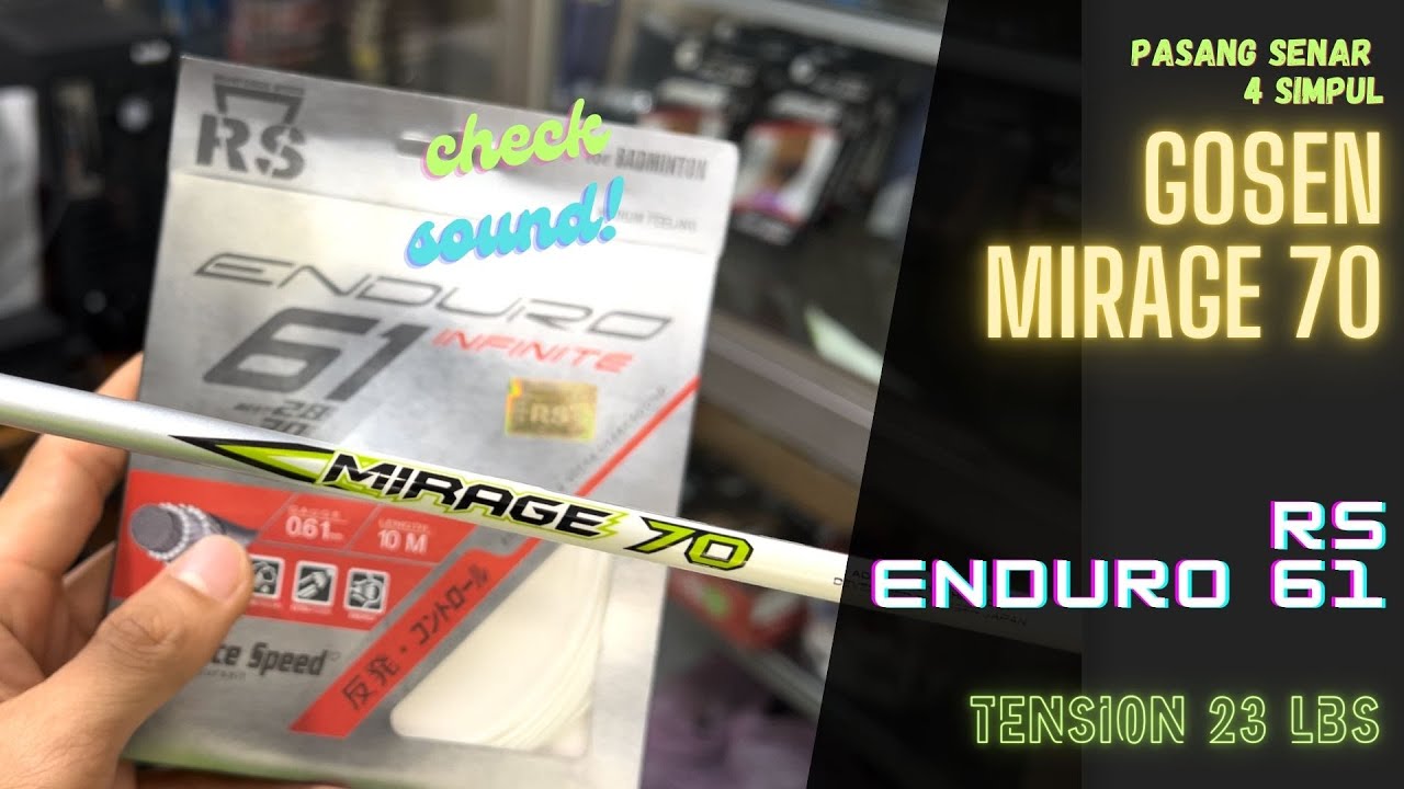 GOSEN Mirage 70 & RS Enduro 61 white tension M23 C23
