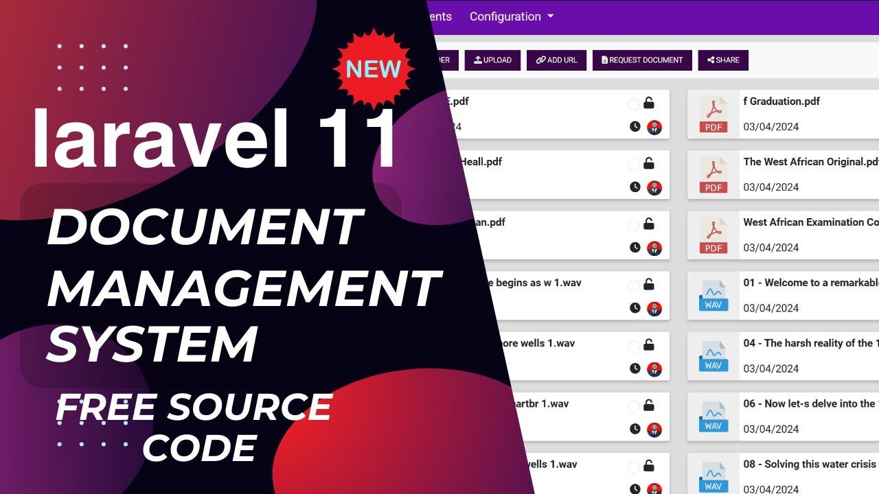 Laravel 11 Document Management System: Free Source Code Demo & Features Overview! #laravel