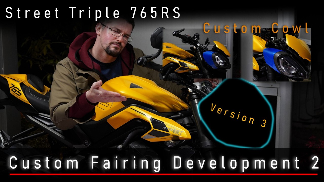 Street Triple 765RS | Custom headlight Cowl V2 & V3 | Motorcycle Part Design