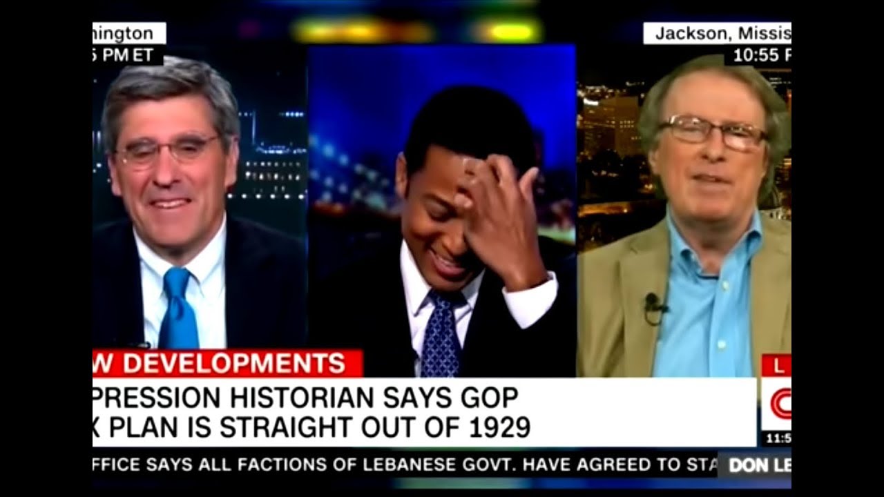 Historian Hilariously Talks Over Trickle-Down Shill
