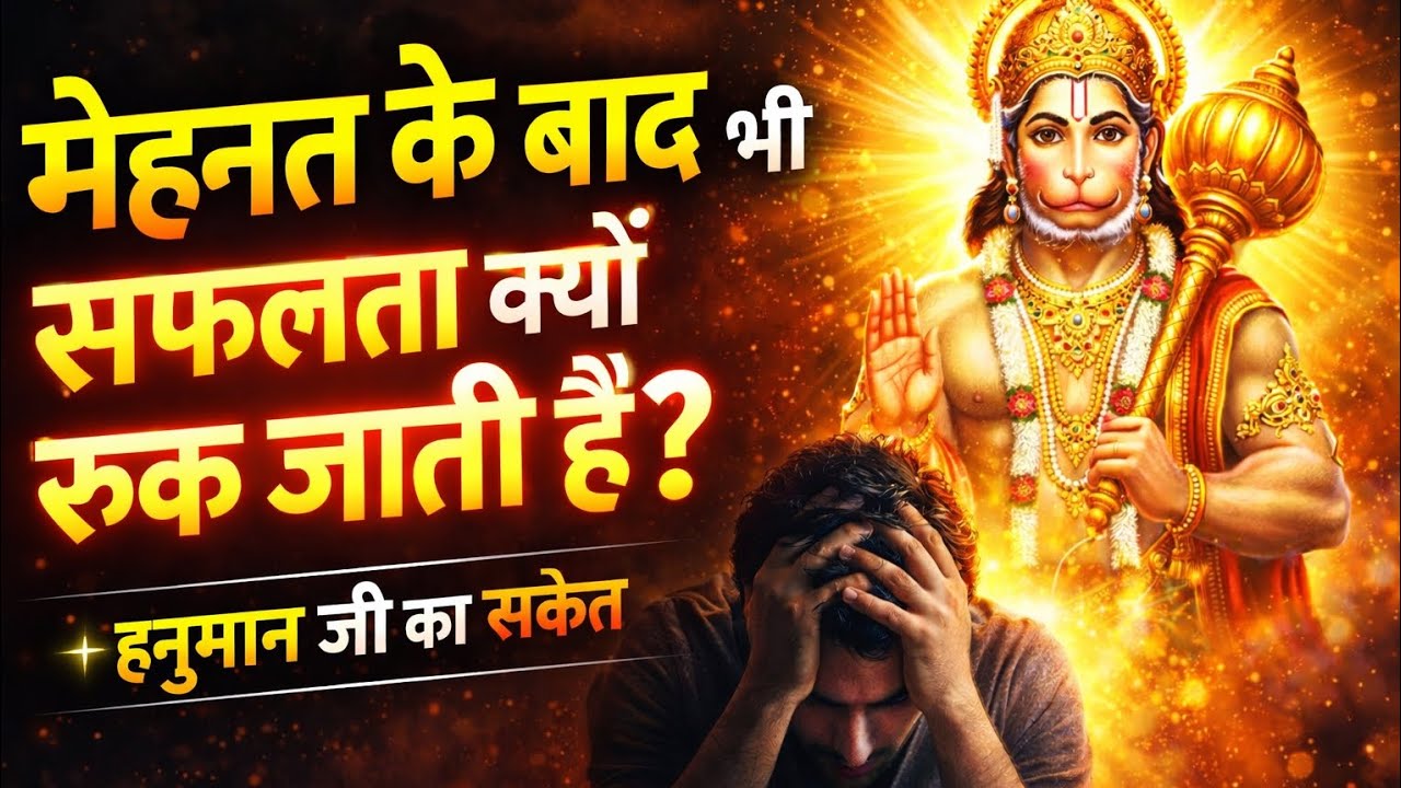 मेहनत के बाद भी जीवन क्यों अटक जाता है? हनुमान जी का संकेत