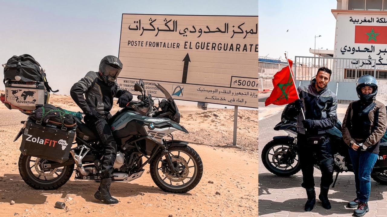 وأخيرا حققت الحلم ديالي من طنجة إلى الگويرة🇲🇦 | معبر الكركارات 🛵