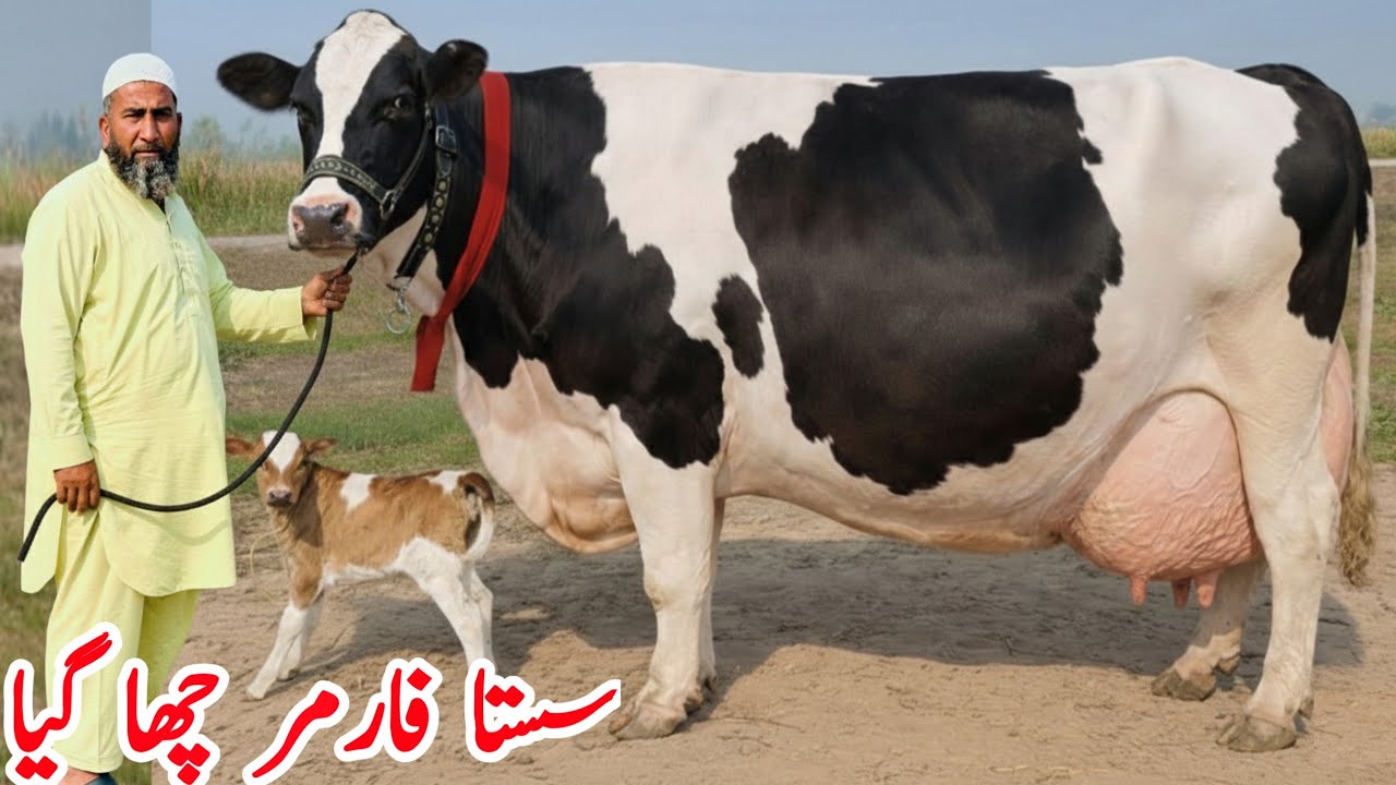 Biggest Milking Cows for Sale in Punjab, Pakistan | Australian Friesian Cows | PK Janwar Mandi