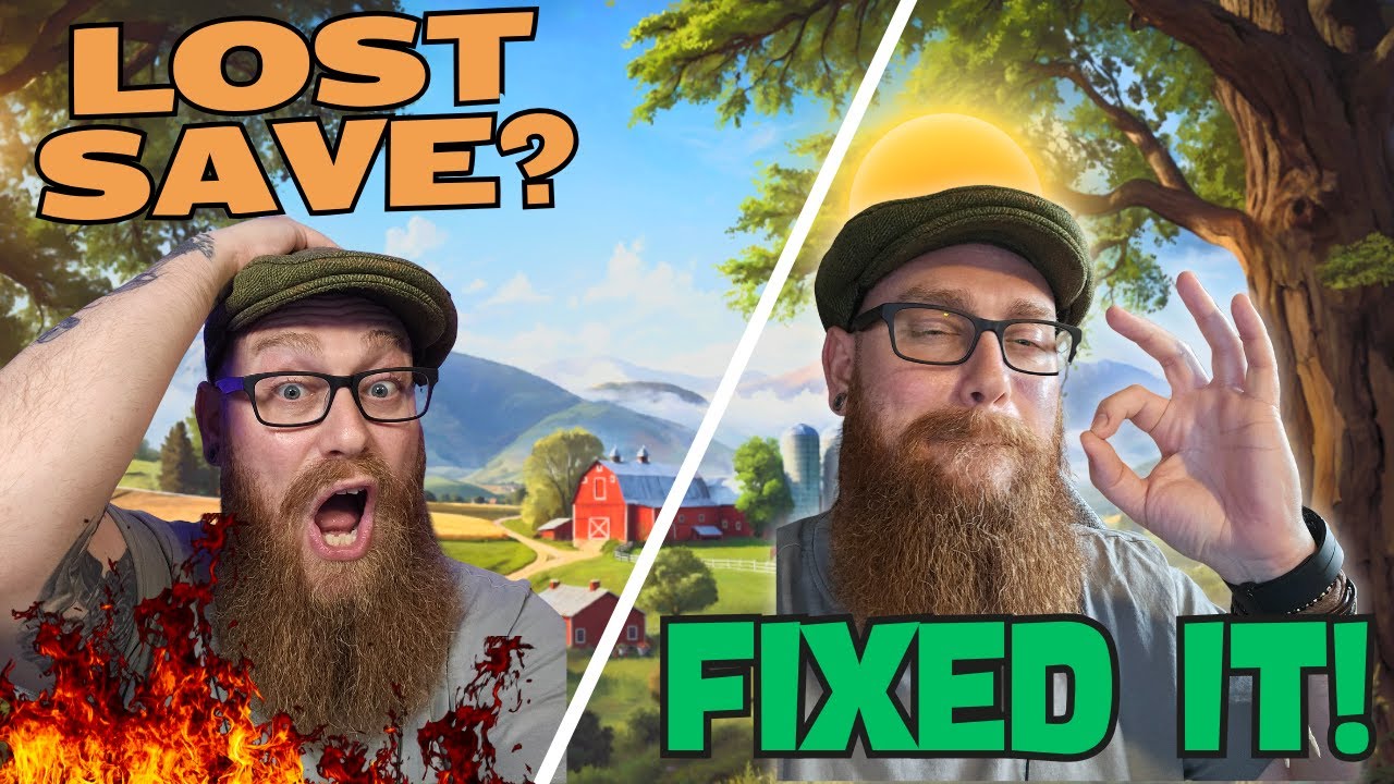 How I FIXED My Lost FARM SIM Save in Seconds