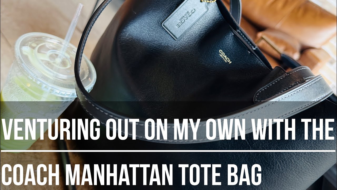 Используем сумку-тоут Coach Manhattan в работе😎👏🏽🖤