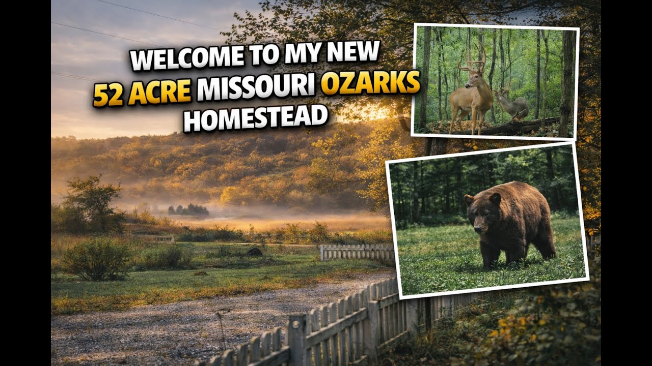 Tour of My NEW 52 Acre Missouri Ozarks Homestead