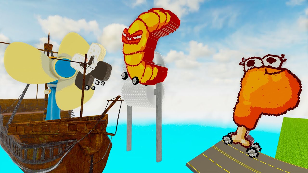 Food Alphabet Lore Cars vs Boat Showdown in Teardown!