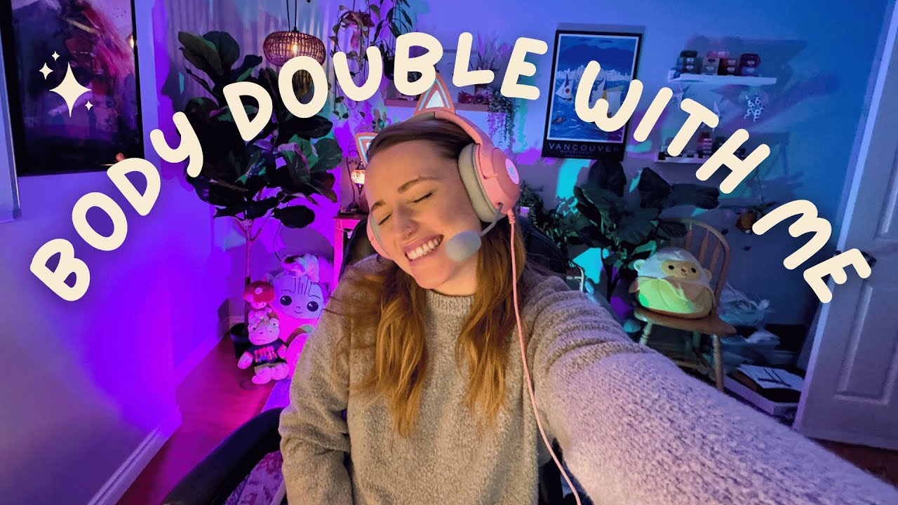 Work with me for 2 hours! 🌛🌱 (pomodor timer, lofi music, adhd friendly)