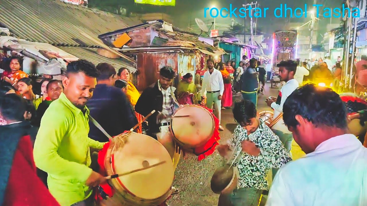 Rockstar dhol Tasha choli ke pichhe kya hai song kolkata palpara visarjan.#dholtasa #nonsubscribers 