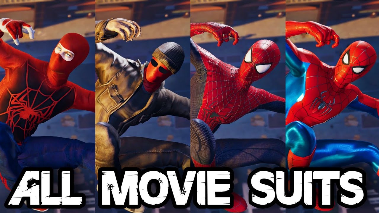 Film Accurate Movie Suits in Spider-Man Remastered