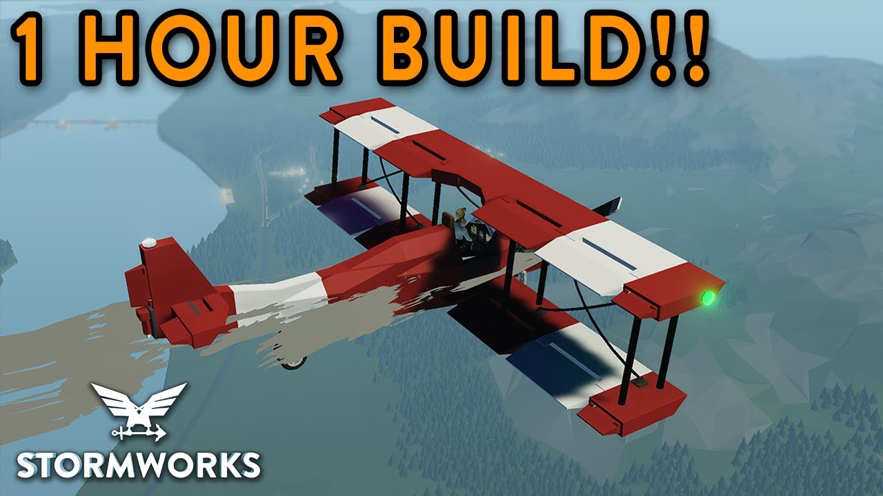 1 Hour Build!! - Modular Engine Bi-Plane - Stormworks