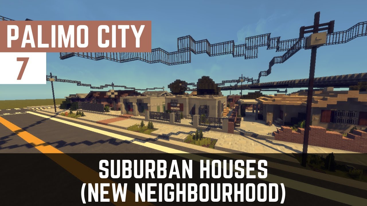 Minecraft Let’s Build A City Timelapse – E7 – Suburban Houses – Berkley (New Neighbourhood)