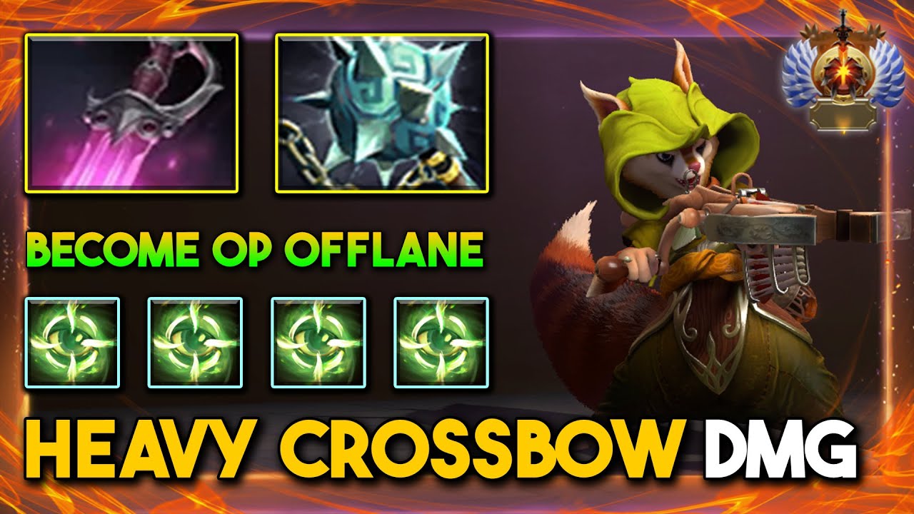 TRULY BECOME OP OFFLANE Hoodwink Gleipnir + Khanda Build Super Heavy Crossbow Damage 7.35d DotA 2