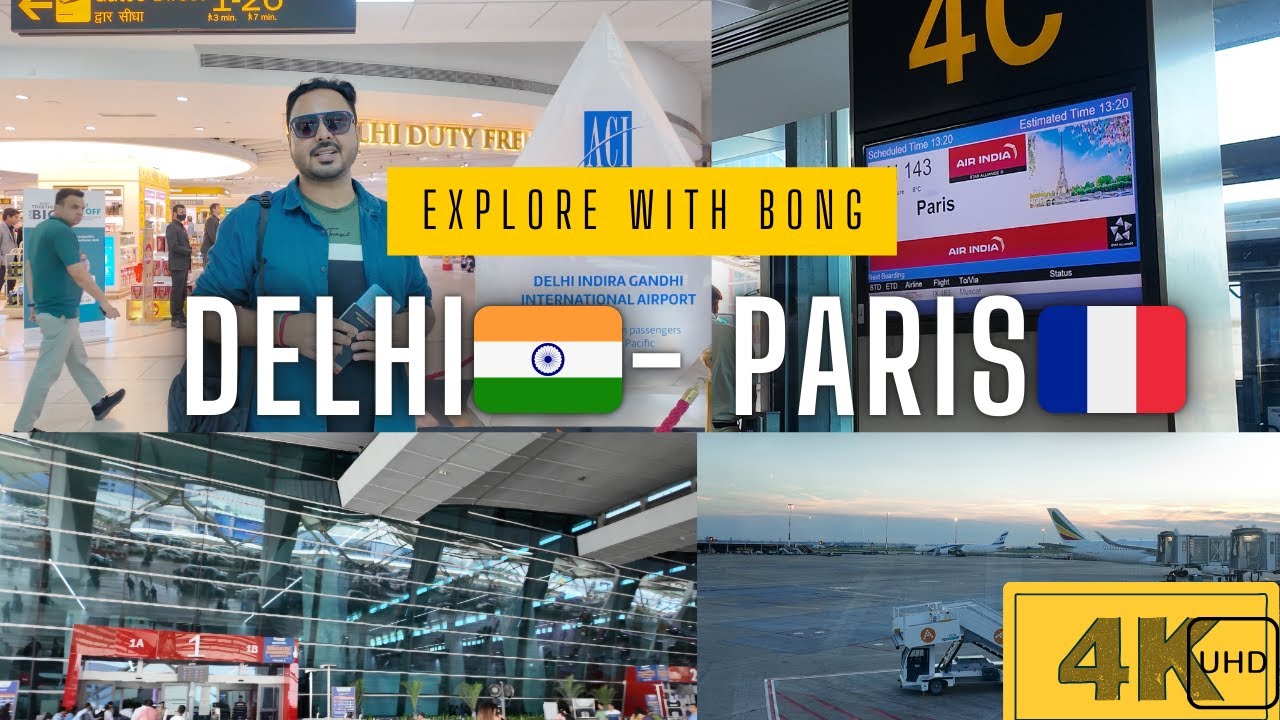 NEW DELHI  TO  PARIS ( CDG ) | AIRINDIA (AI 143 ) | নয়া দিল্লী থেকে প্যারিস 9 ঘন্টার ফ্লাইট জার্নি