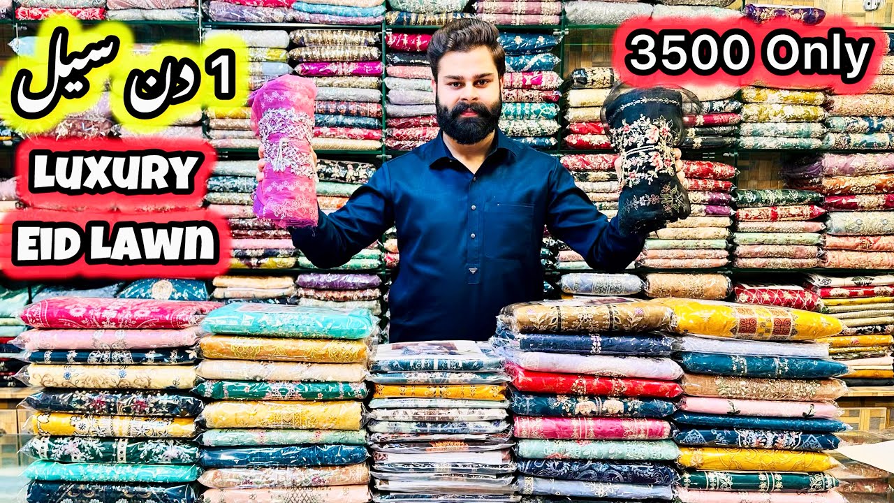 *GOLDEN👑SALE*❤️3500🇵🇰Luxury✅Eid😍Lawn💯Summer Special🌺New Arrivals🌸Embroidered Lawn👗Gift Sale🎁75%OFF🎉