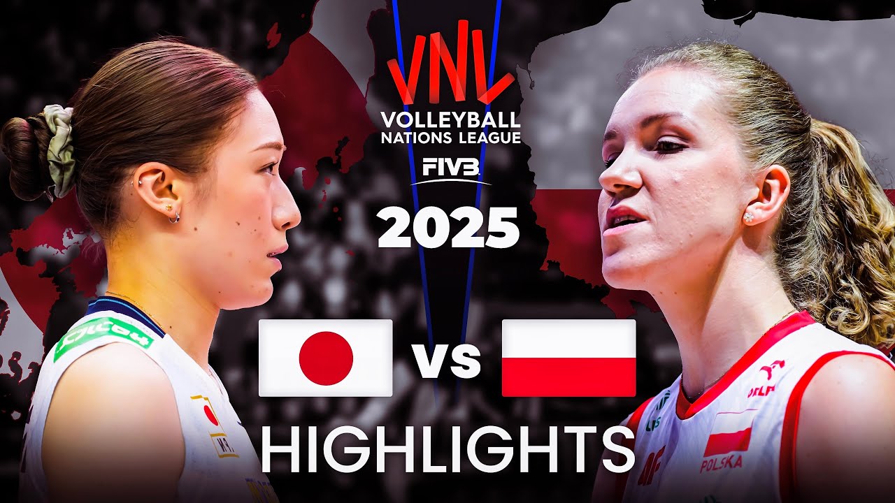 JAPAN 🇯🇵 vs POLAND 🇵🇱 | HIGHLIGHTS | Women's VNL 2025
