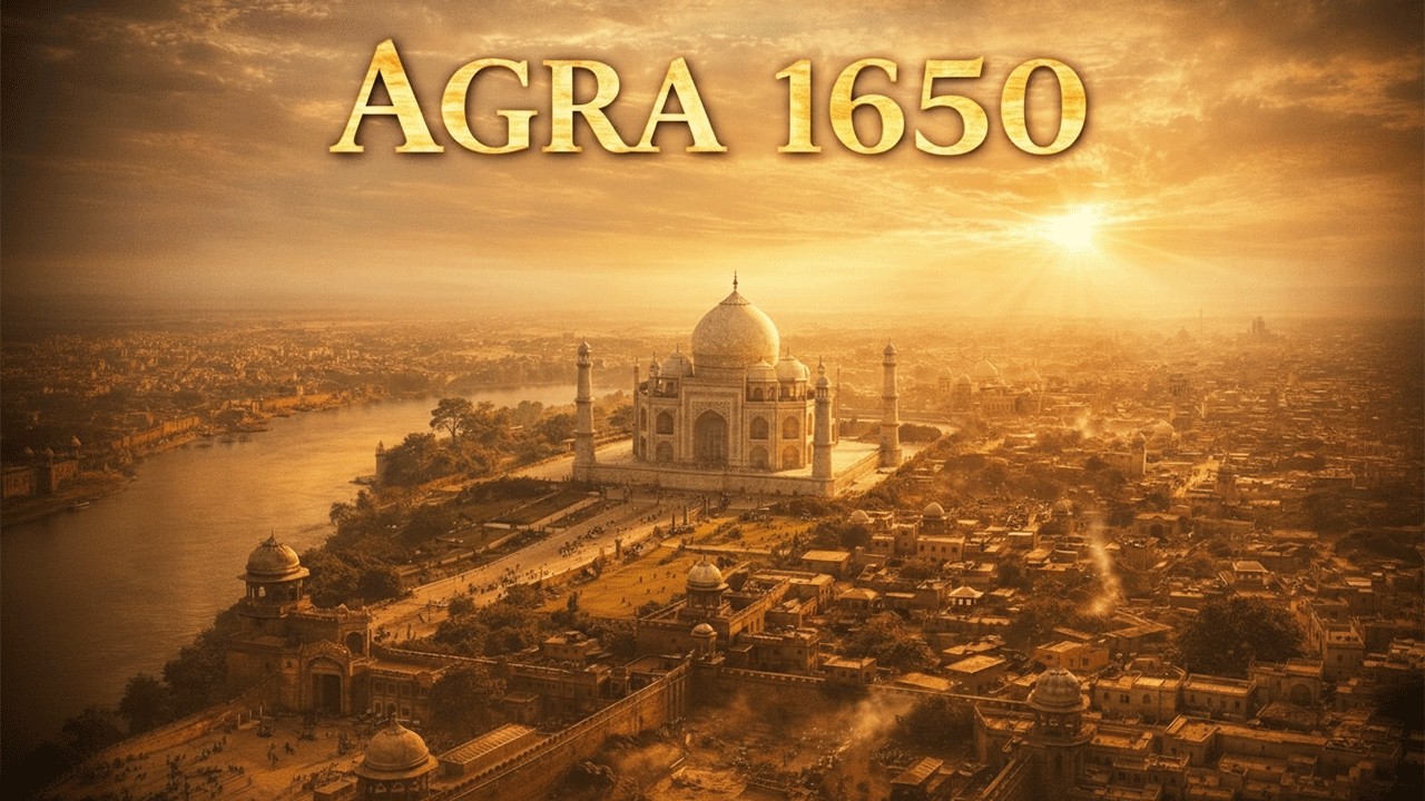 Agra 1650 — Age of the Taj Mahal AI Reconstruction