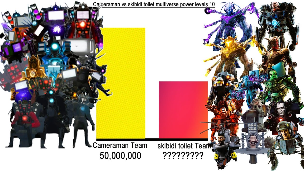 Cameraman vs skibidi toilet multiverse power levels Remastered Part10