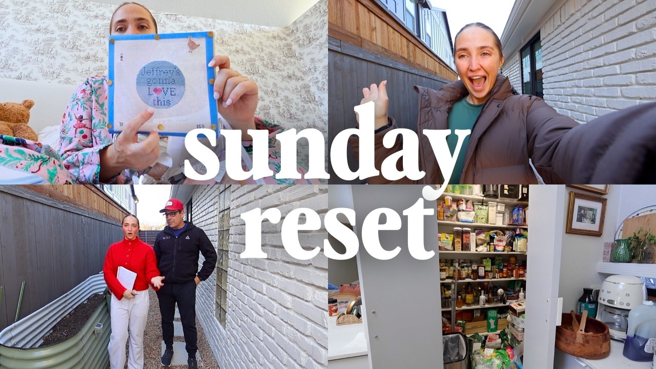 sunday reset, new morning routine, recent reads, gardening updates 🌼🧺