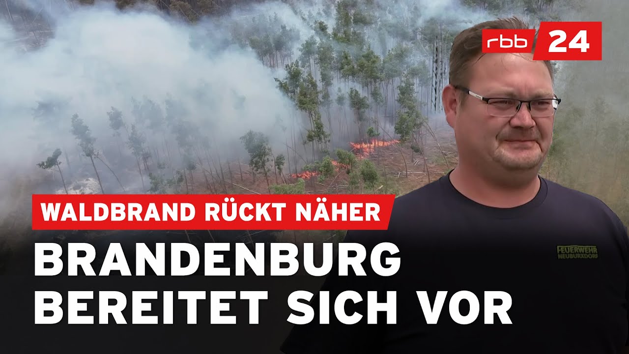 Waldbrand in Sachsen: Brandenburgs Feuerwehr in Alarmbereitschaft