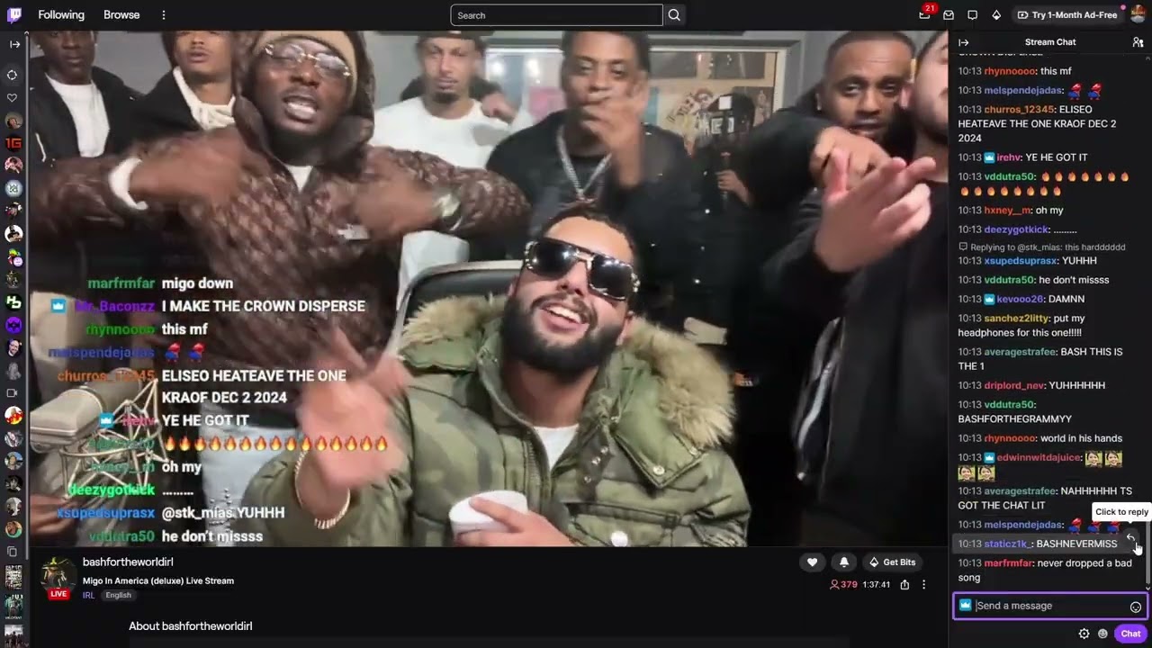 BashfortheWorld - Heatwave (Feat. SSG Splurge) (twitch clip)