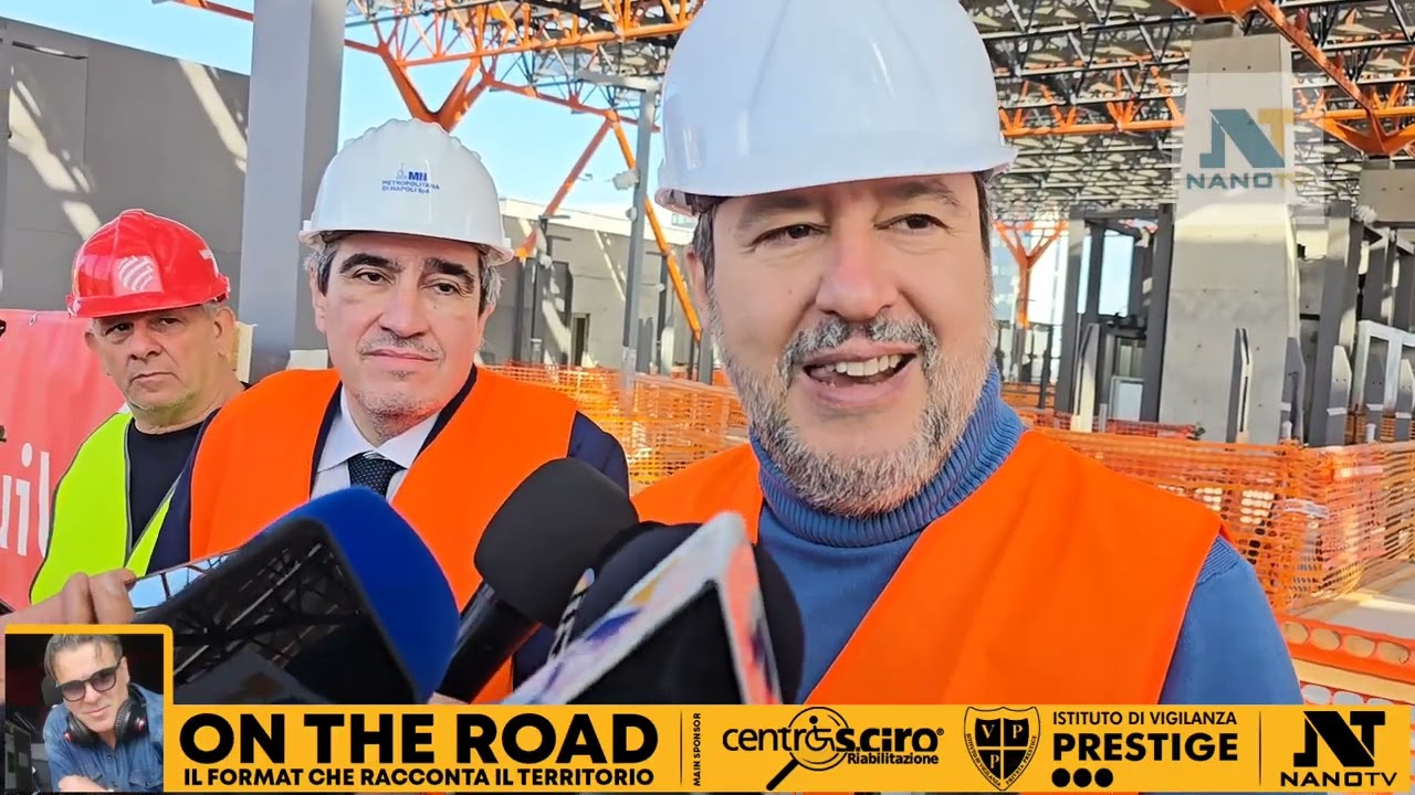 Napoli-Capodichino - @MatteoSalviniOfficial al cantiere linea 1 Metro 