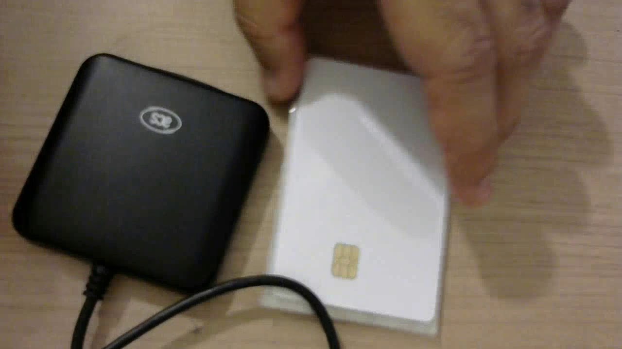 Unboxing ACR39u contact card reader writer