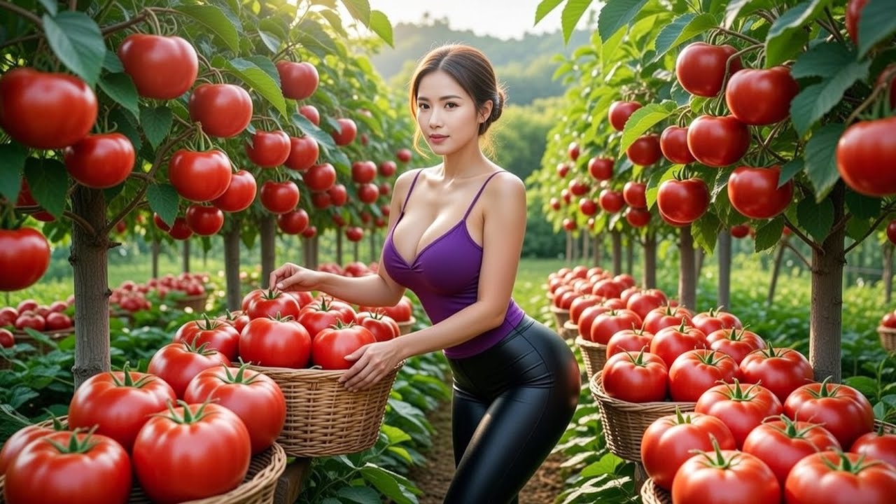Bountiful Harvest: Thousands of Giant Tomatoes to Sell at the Market | Emma Daily Life