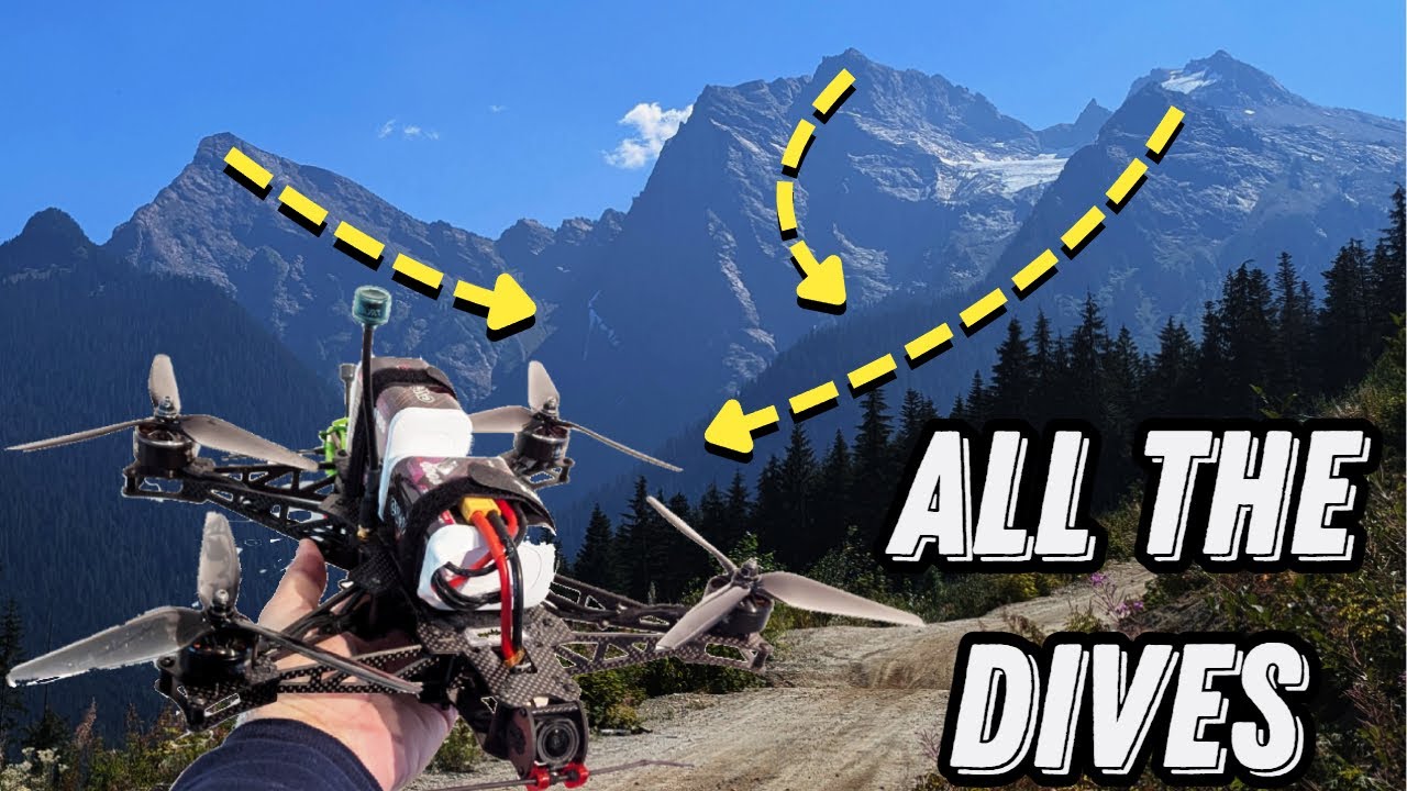How many mountain dives can you watch? | 10+ mins of dives #drone #fpv #longrangefpv 