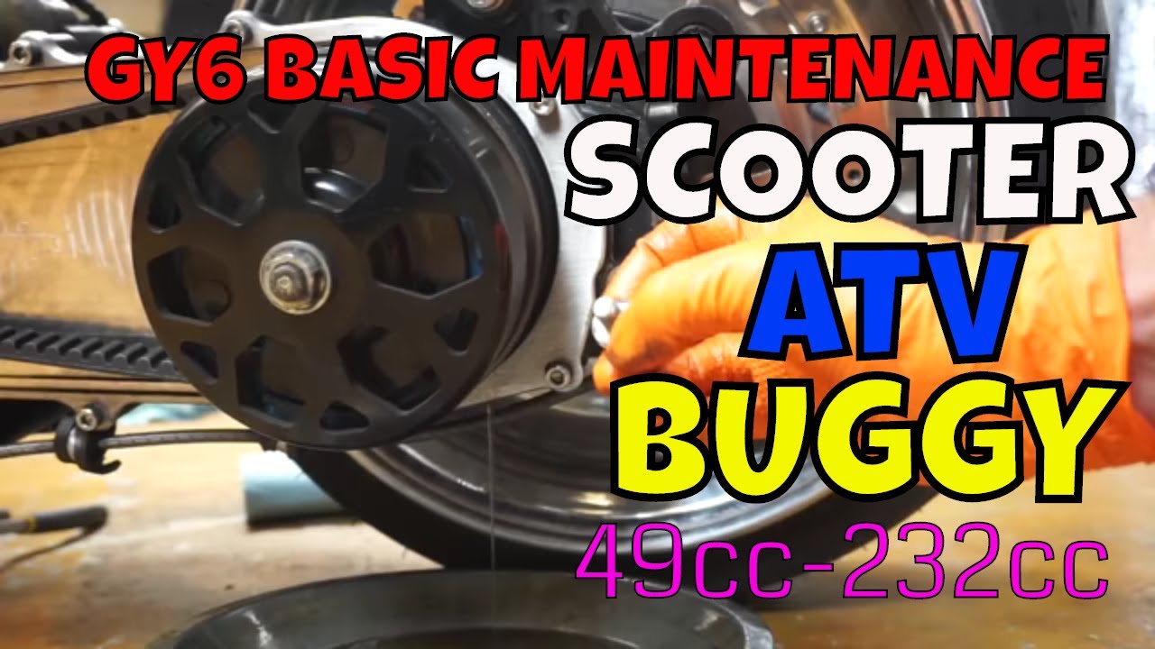 GY6 maintenance [oil change, spark plug, gear oil]