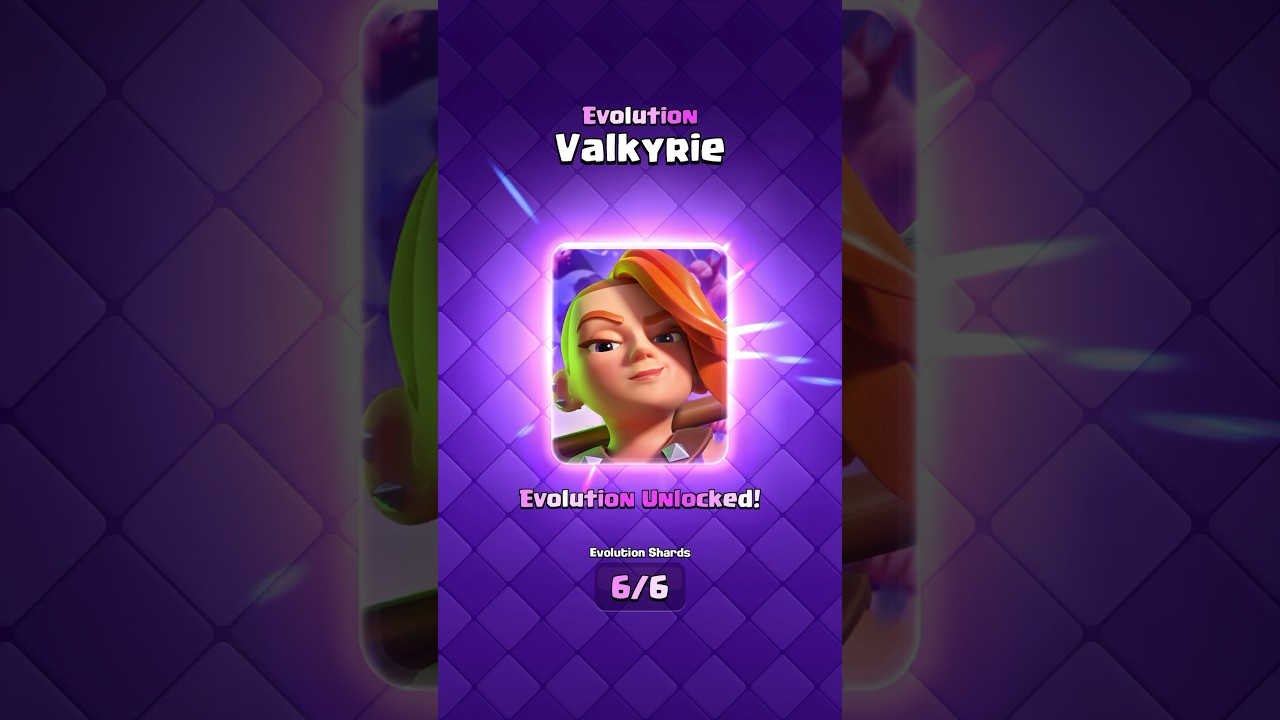 Полное руководство по эволюции Валькирии #clashroyale #shorts