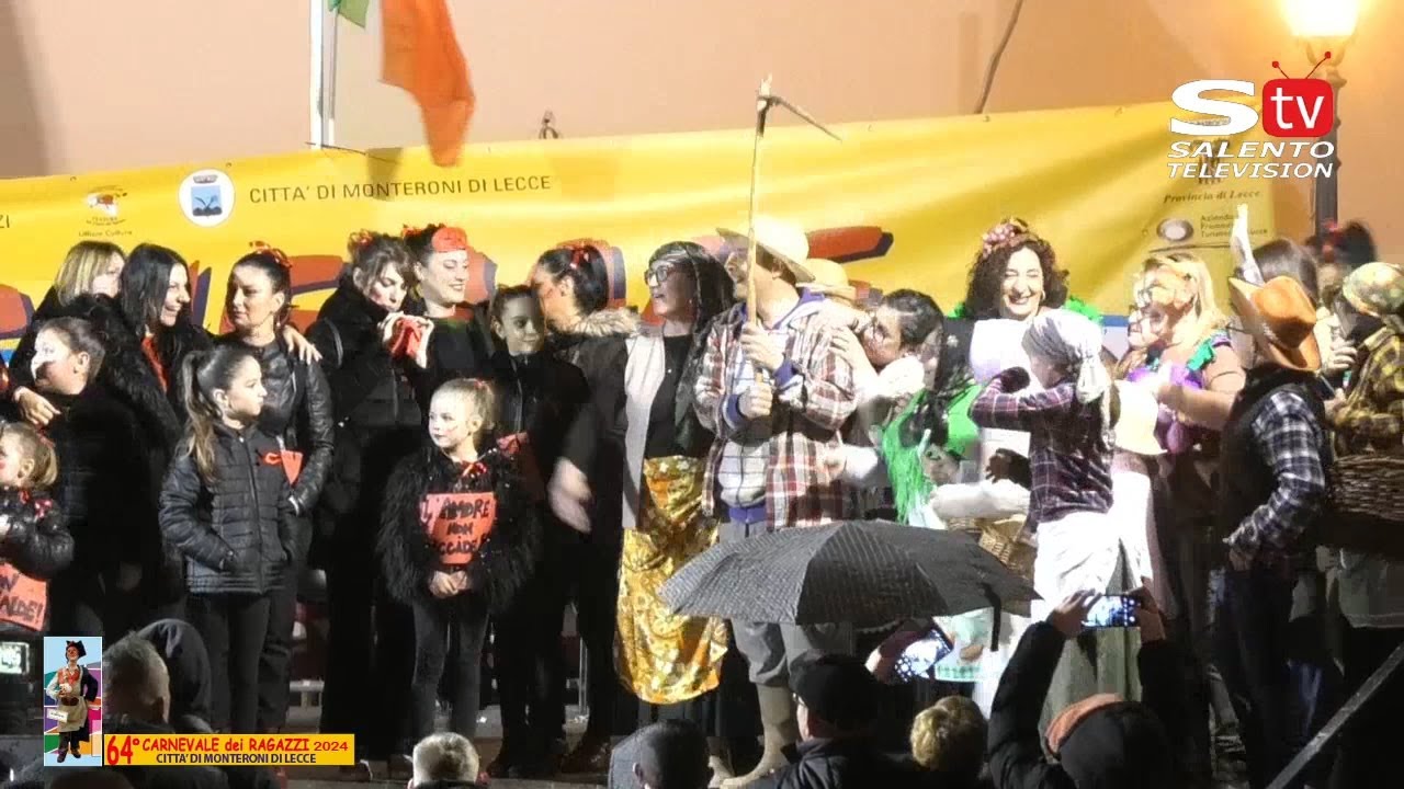 Monteroni di Lecce: Il 64° CARNEVALE DEI RAGAZZI 🤡 in DIRETTA