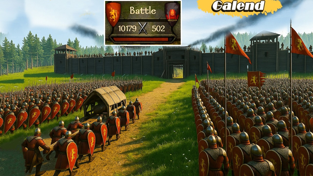 10000 Elite Vlandian Army Vs 500 Elite Warrior | Epic Bannerlord Siege Ever || Mount & Blade 2
