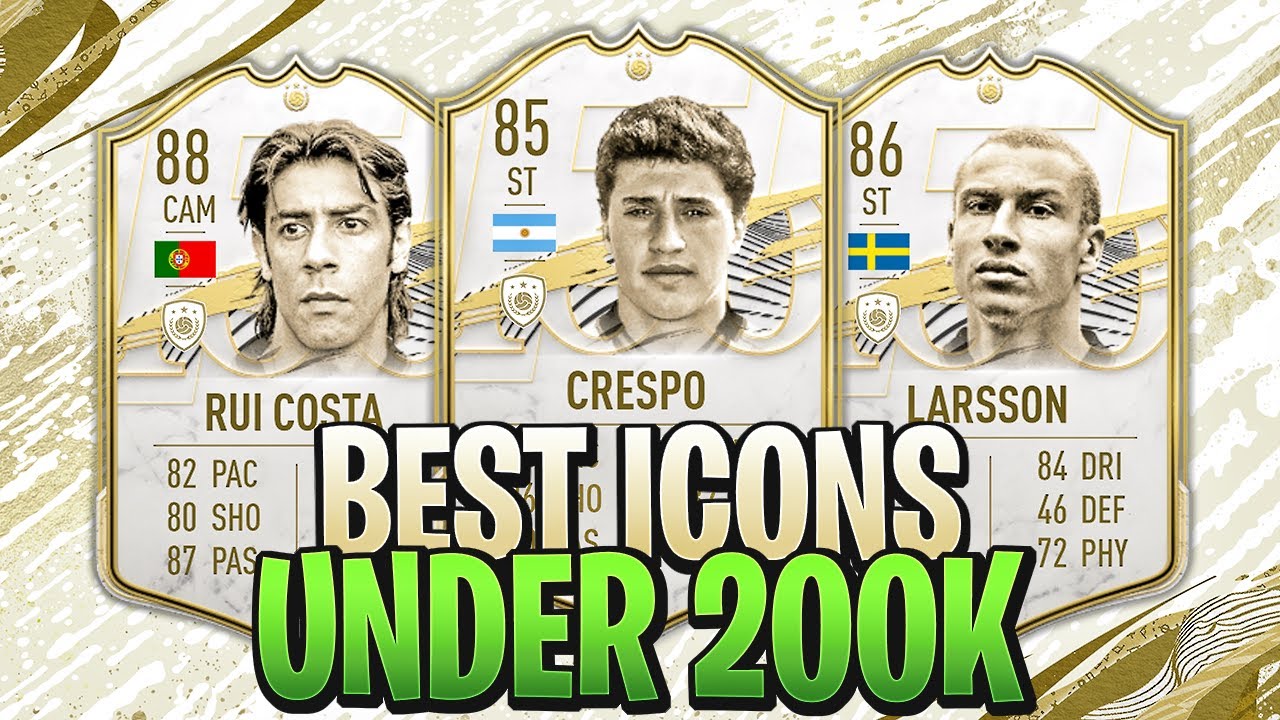 THE BEST CHEAP ICONS UNDER 200K COINS!! (FIFA 21)