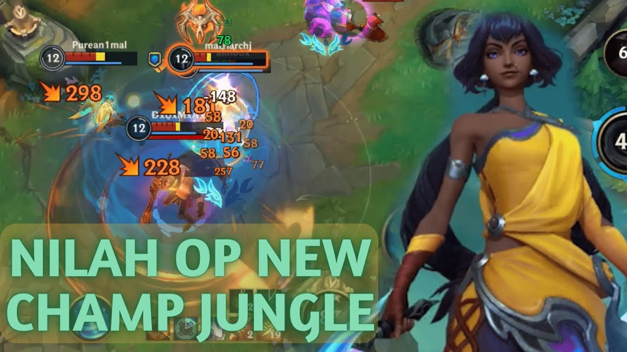 NEW CHAMPION NILAH IS INSANELY OVERPOWERED! FULL JUNGLE GAMEPLAY W/ BUILD AND RUNES!